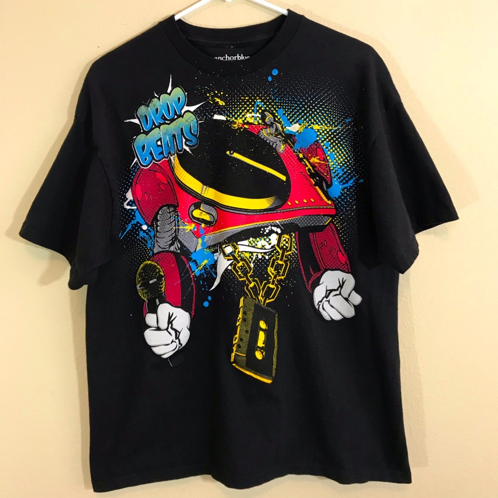 Anchor Blue Graphic T-Shirt Size XL